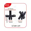 Dinghui Deflector Universal para Coche Clip de Parachoques Flecha de Fijación de Panel de Capó Sujetador de Empuje