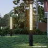 Luz solar para paisaje Luz de calle Cuadrado Poste de lámpara de 3 m LED súper brillante Exterior Jardín Villa Comunidad Luz de jardín chino