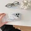 Suporte de Balanço Fofo de Desenho Animado Cão Canela Capa Magnética para Celular 17Promax Adequado para 16Pro/15Pro14