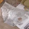 Populares Bragas de Encaje Estilo Japonés para Mujer, Seda de Hielo Transpirables Sin Costuras Malla Sexy Tentación Algodón Puro en la Entrepierna de Cintura Baja