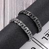 Deseo comercio exterior suministro una generación de Europa y Estados Unidos retro hacer viejo simple geométrico punk titanio acero pulsera de hombre