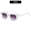 Gafas de Sol Retro Europeas y Americanas de Montura Pequeña Cuadrada Moda Simple de Gama Alta Tendencia Gafas para Mujer Personalizadas de Celebridad de Internet