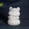 Adornos de Roca de Cuarzo para Acuario, Decoraciones Sumergidas para Paisajismo de Fondo, Agua Circulante, Figuras Antiguas Lindas de Pequeños Budas
