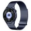 Aplicable a la correa del reloj Huawei GT7 de dos secciones, doble magnética, acero inoxidable milanés, pasador fijo, correa de reloj Huawei 18/22mm