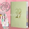 Planificador de Horarios 2027 Libro de Calendario Inglés Transfronterizo Libro de Calendario 2026 Versión Inglesa Calendario Español Portugués