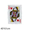 Cartas de Juego Transfronterizas Globo de Película de Aluminio Dólar Picas 24 pulgadas Dado Cubo de Seis Caras Globo Decoración Tema Casino