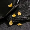 Colgante de Plata S925 Chapado en Oro de Cuerpo Entero Estilo Antiguo Cinco Dioses de la Fortuna Accesorio de Colgante DIY Nuevo Estilo Étnico Chino