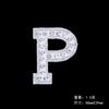 Novos adesivos de tecido com strass de 26 letras adesivos de strass prata branco adesivos de strass adesivos de tecido com strass para decoração de roupas bolsas atacado