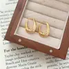 Pendientes de hilo retorcido versátiles para el día a día, de alta gama, lujo ligero, ear cuffs únicos y hermosos, pendientes exagerados y elegantes versátiles para mujer