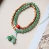 Pulseira de Sândalo Original Círculo Duplo Contas de Bambu Boa Sorte Exame de Admissão de Pós-Graduação Casal Koi Meninas Pulseira Boutique