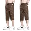 Shorts Casuales de Patrón Oscuro Camuflaje de Verano para Hombre Elásticos de Secado Rápido Holgados Deportivos Tallas Grandes Pantalones de Cinco Puntos de Talla Grande para Uso Exterior Modernos