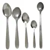 Serie 410 Cubiertos de Acero Inoxidable Cuchillo para Bistec, Tenedor y Cuchara Hotel Hogar Cuchillo de Mesa Cuchara Sopera Cuchara de Café Cuchara para Hielo Tenedor de Té Cuchara