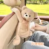 Caixa de Lenço Criativa para Carro, Porta-Lenço de Carro de Boneca de Pelúcia Fofa, Bolsa de Lenço de Decoração de Carro de Alta Qualidade para Meninas
