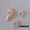 Lz Novos Acessórios para Nail Art Laço Zircônia Super Brilhante de Alta Qualidade Decoração de Unha Laço de Fita Acessórios de Unha Vestíveis