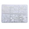 3000 ABS semicírculo multi-tamanho de fundo plano imitação pérola acessórios nail art acessórios de cabelo roupa DIY stick caixa de diamante