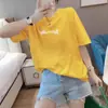 Top de Comercio Exterior para Mujer de Corte Holgado de Mamá 2026 Verano Nuevo Estilo Hombro Normal Manga Corta Camiseta Cuello Redondo Elegante Tallas Grandes Ropa para Mujer