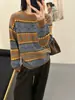 Design Espesso de Malha Retrô Feminina de Inverno Pode Ser Usado por Fora e por Dentro Malha de Base Feminina Nova Outono e Inverno 2025
