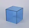 Caixa de Exibição Transparente Colorida de Acrílico Caixa de Exibição Tampa de Vidro contra Poeira Caixa de Armazenamento de Figuras de Brinquedo Caixa de Sapatos Porta-Canetas
