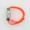 Adecuado para Apple Uitra Alpine Loop Correa de Silicona de una Pieza para Reloj iWatch87 Pulsera con Hebilla Metálica