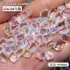 Strass K9 de Alta Qualidade da Moda Ponta Fundo Oval Coração Quadrado Gelo Transparente Iridescente Arte de Unhas Decorações de Unhas