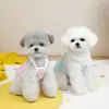 Ropa para Perros Verano Chaleco Delgado con Correas para Perros Pequeños con Clip para Correa Bichón Teddy 25 Chaleco Rayado de Gasa Delgada