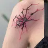 Artículo Popular Transfronterizo con Alto Atractivo Estético, Estilo Europeo y Americano, Tatuajes Temporales de Araña Rosa Oscuro Gótico Y2K para Halloween