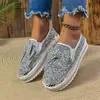 Mocasines Bajos con Lazo de Pedrería para Mujer, Estilo Coreano Otoño 2025 Zapatos Slip-On Perezosos, Mocasines de Pedrería