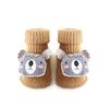 Calcetines para Bebé para Primavera, Verano, Otoño e Invierno, Calcetines de Piso con Personajes de Dibujos Animados, Hechos a Medida con Adhesivo Antideslizante, Calcetines para Bebé Recién Nacido con Cascabeles