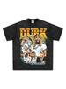 Camiseta de manga corta estampada LilDurk Reardecker Hip-hop retro americano transfronterizo, sudadera de cuello redondo de manga larga con capucha