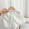 2026 Nuevos Pantalones Cortos de Algodón Finos de Verano para Niños Pantalones Casuales para Niños Ropa Exterior Transpirable Elegante de Algodón y Lino para Bebé