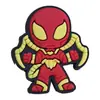 Serie Spiderman, zapatos con agujeros, hebilla de zapato con flores, hebilla de zapato desmontable decorativa de PVC, punto transfronterizo, explosión de Amazon
