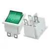 Interruptor de Balancín KCD4 para Barco con Luz de 4 Pines y 2 Velocidades, Interruptor para Máquina de Soldar, Certificado Ul/Etl Ce Tuv