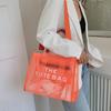 Bolso de Jalea Transparente de Verano Transfronterizo Bolso de Gran Capacidad Bolso Tote Nuevo de Moda para Mujer Bolso Bandolera de Hombro que Combina con Todo