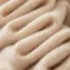 26 Otoño Invierno Nuevo Suéter de Cachemira 100% para Mujer Cuello Medio Alto Hombro Raglán Tejido Grueso Manga Larga Capa Base de Cachemira
