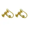 Pendientes envío invisible diy tornillo de cabeza plana clip para oreja accesorios chapado en cobre con anillo de suspensión clip para oreja sin convertidor para agujero de oreja