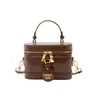 Bolsa Pequena Tendência Versátil Bolsa de Ombro Único Transversal para Mulheres Nova Fashionável Elegante Bolsa Quadrada Pequena de Mão Bolsa Pequena de Ombro Único Feminina