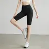 Shorts Finos de Yoga para Mujer, de Cintura Alta, Levanta Glúteos, Shorts Deportivos para Correr, Ropa de Fitness de Tres Puntos, Shorts de Ciclismo, Secado Rápido, Anti-Exposición