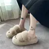 Pantuflas Esponjosas para Mujer Ropa de Exterior 2026 Nuevo Estilo Coreano Suela Gruesa Zapatos de Moda Primavera Otoño Hogar Zapatos de Pantuflas de Algodón Temporada de Invierno