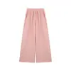 Pantalones de Niña Amybaby Primavera 2026 Estilo Nuevo Simple Casual Estilo Perezoso Caída Recta Versátil Pantalones de Pierna Ancha