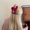 Pinza para el pelo de cordero con cabeza trasera de felpa para mujer, grande, de alta gama, con forma de tiburón, accesorios para el pelo de otoño e invierno.