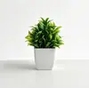 Plantas Verdes Artificiales Más Vendidas en Amazon Transfronterizo, Plantas Blancas en Maceta, Plantas Verdes Falsas para Decoración Interior y Exterior, Plantas Pequeñas de Eucalipto de Plástico en Maceta