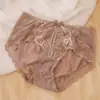 Hongxuan 2209 Bragas de Encaje Dulces de Cintura Alta de Alta Calidad para Mujer, Atractivas Transparentes Sexy que Realzan las Caderas Control de Abdomen