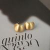 Pendientes de clip para oreja con placa de incienso repelente de mosquitos, estilo francés vintage, mate, sencillos, sin orificios para las orejas, pequeños y de alta gama.