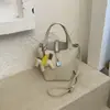 Bolso de Mano de Moda de Alta Gama para Mujer Transfronterizo, Bolso Cubo Casual de Gran Capacidad, Bolso Cruzado tipo Cesta de Verduras
