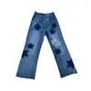 Jeans Rasgados para Mujer Invierno 2025 Cintura Alta Sueltos Adelgazantes Tallas Grandes Pantalones de Pierna Ancha Pantalones de Pierna Recta Pantalones Largos hasta el Suelo