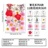 Materiales para manualidades con flores secas, especímenes de plantas de flores prensadas, marcapáginas hechos a mano para maquillaje facial, kits de materiales para pintura con flores prensadas, flores reales naturales