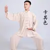 Ropa Taiji Xiaoheshan para Hombre, Nueva Ropa de Artes Marciales de Algodón y Lino para Primavera y Otoño, Ropa para la Práctica de Taijiquan para Mujeres de Mediana Edad y Mayores