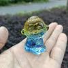 Doce Adornos Pequeños del Mono del Zodíaco Regalos del Rey Mono Apertura Inauguración de Casa Mono de Cristal Colorido Adornos de Escritorio