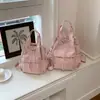 Transfronterizo 2026 Verano Nuevo Cordón Viaje Diario Simple Moda Versátil Gran Capacidad Mochila Bolso de Mano Bolso de Hombro