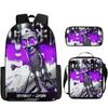 2025 Transfronterizo Nuevo Palo de Madera Tungtungtung Hombre Shan Hai Jing Mochila de Dibujos Animados Mochila Bolso de Hombro Estuche